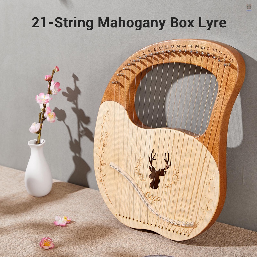 Hộp Lyre Harp Box 21 Dây Kim Loại Dán Mặt Sau Bảng Mạch Có Cờ Lê Điều Chỉnh
