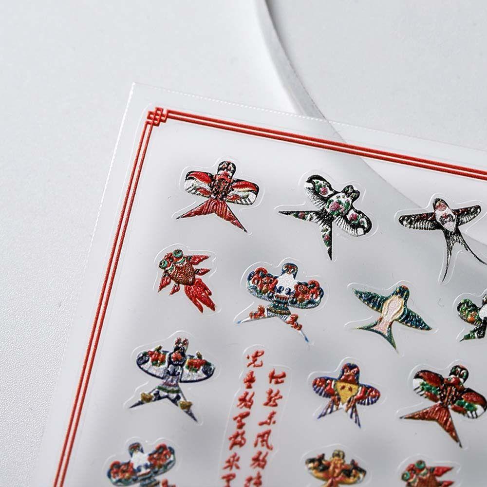 Miếng Dán Trang Trí Móng Tay Hình Hoa Sen / Cây Tre Thời Trang Dành Cho Nữ