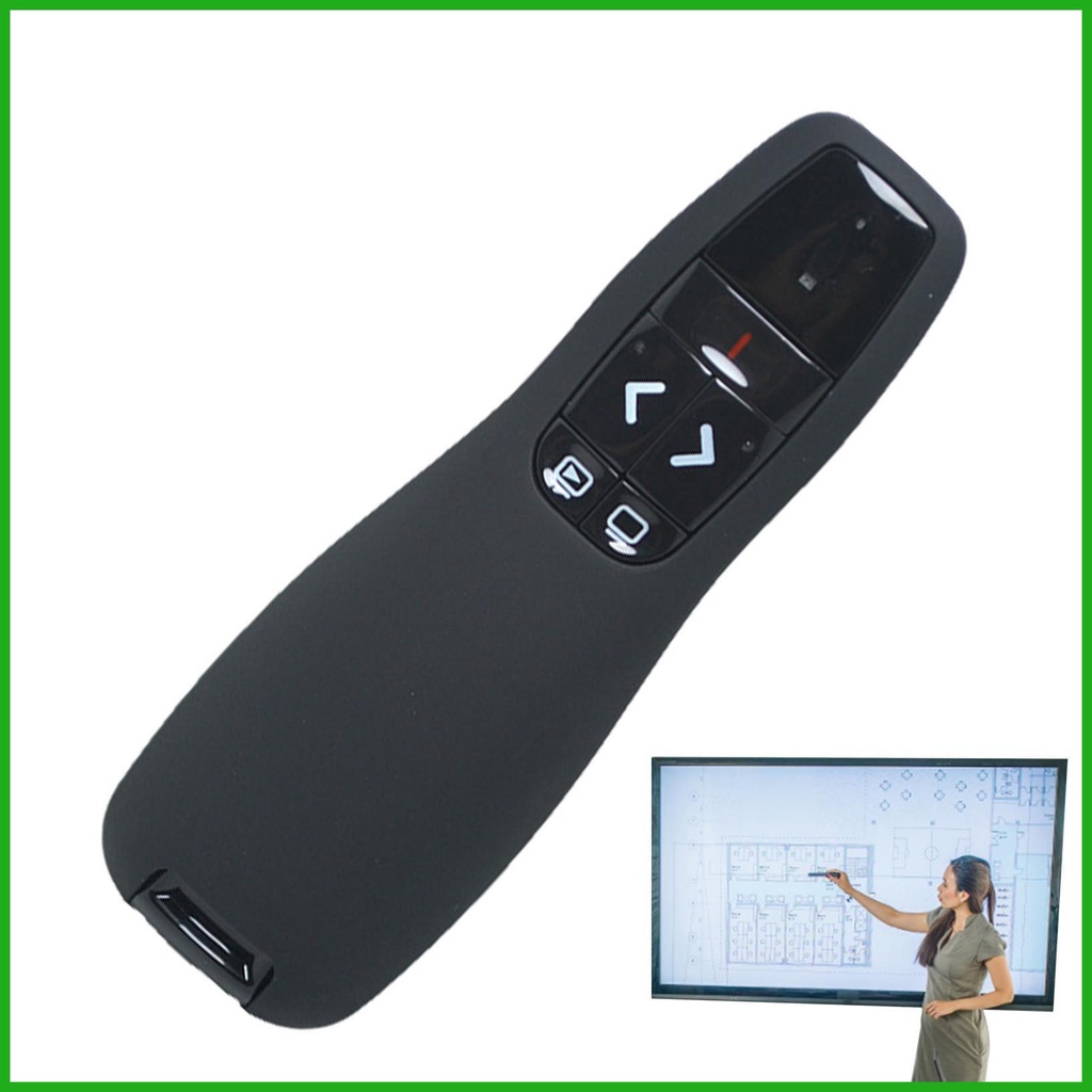 Bút Thuyết Trình R400 2.4GHz Cổng USB Không Dây Dài 100M Điều Khiển Từ Xa