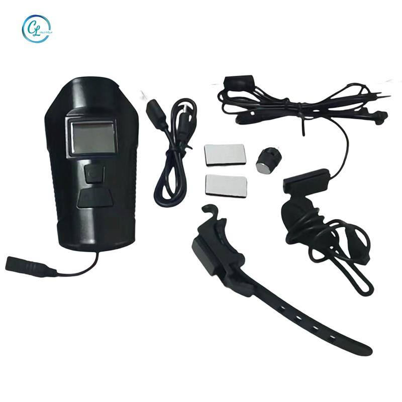 Đèn Pin Xe Đạp Ban Đêm Chống Thấm Nước Sạc USB Kèm Còi