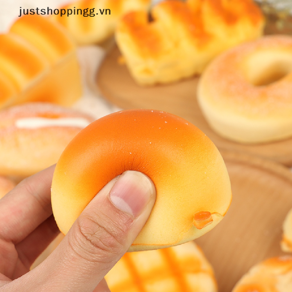 1 Đồ Chơi Bóp Hình Bánh Mì Nướng Bằng PU Giải Tỏa Căng Thẳng