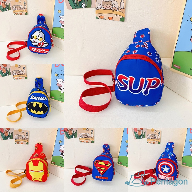 Túi Đeo Chéo In Họa Tiết Hoạt Hình Siêu Nhẹ Phong Cách Hàn Quốc Cho Bé