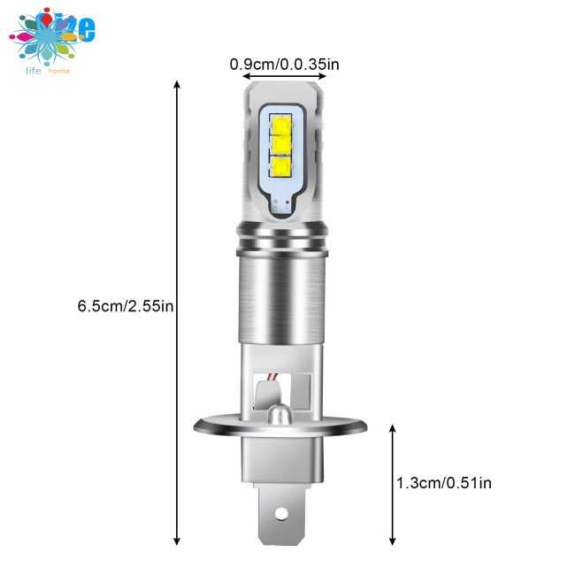 Bộ 2 Đèn Pha Led H1 Drl 160w 6000k 12000lm Siêu Sáng Chuyên Dụng Cho Xe Hơi