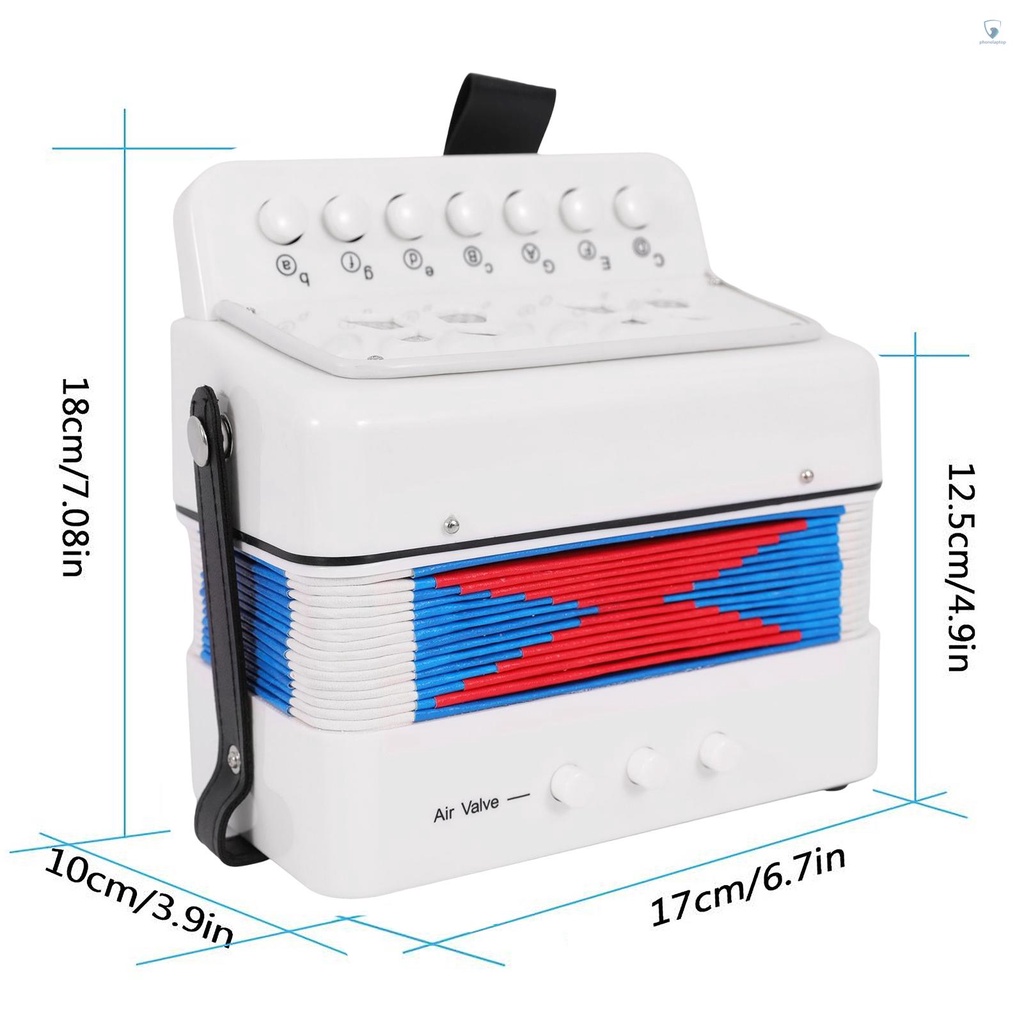 Đàn Accordion Mini 10 Phím Đồ Chơi Bằng Nhựa ABS Cho Bé