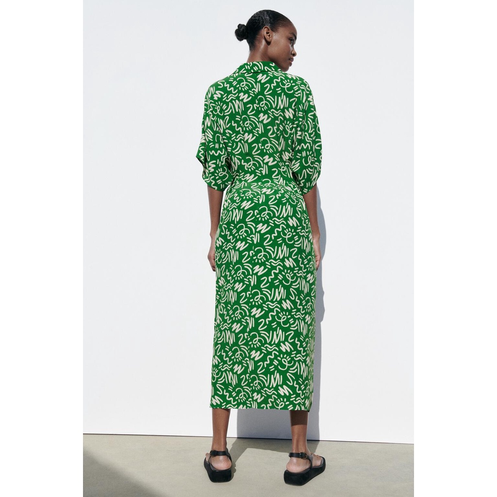 Đầm Zara Dáng Dài In Họa Tiết Phong Cách Âu Mỹ Thời Trang Xuân Hè Cho Nữ 2183048