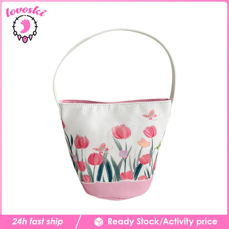 Túi Tote Đeo Vai Thêu Họa Tiết Thời Trang Mùa Xuân Cho Nữ