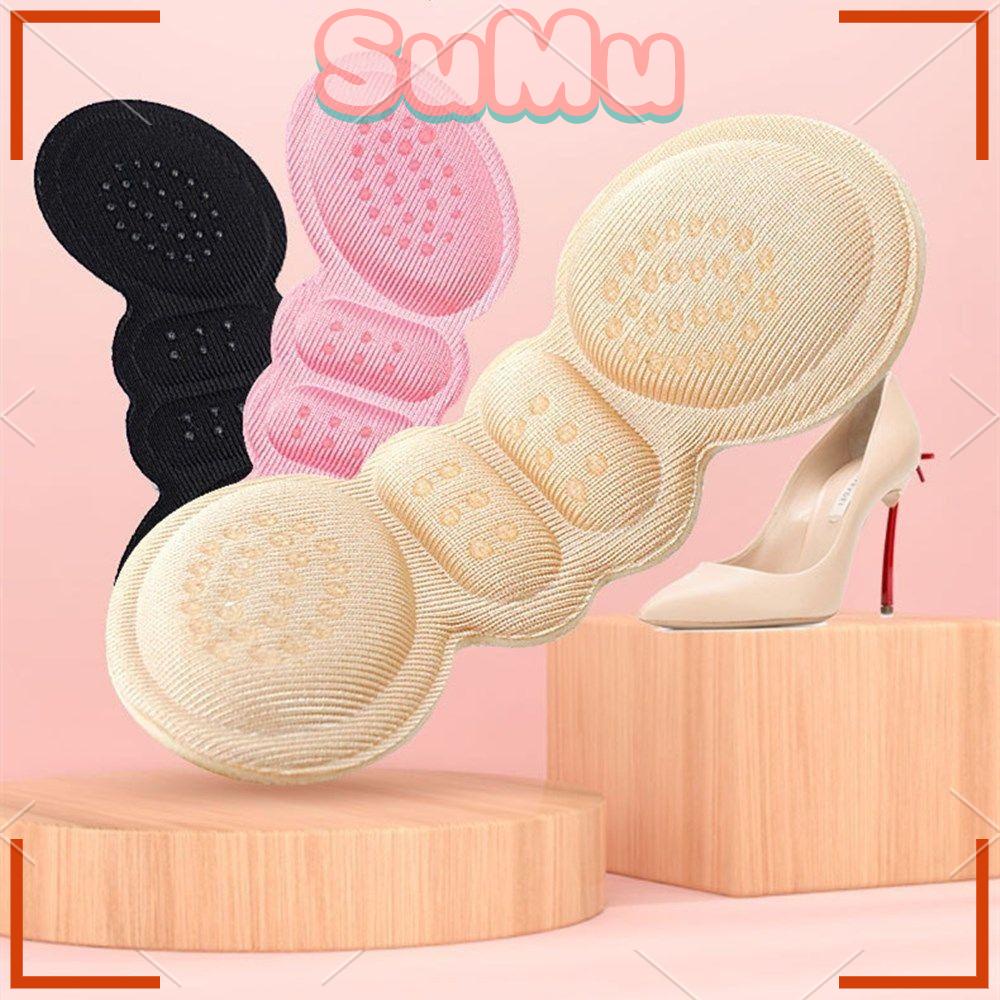 Set 2 Cặp Đệm Dán Gót Giày Tự Dính Ngăn Ngừa Trượt Có Thể Điều Chỉnh