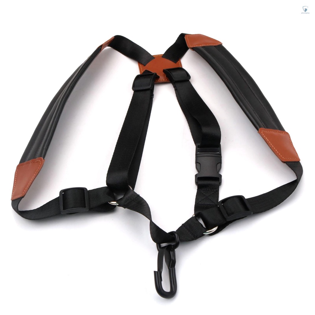 Dây Đeo Vai / Đệm Bằng Da Có Thể Điều Chỉnh Cho Kèn Saxophone Soprano Alto Baritone Saxophone