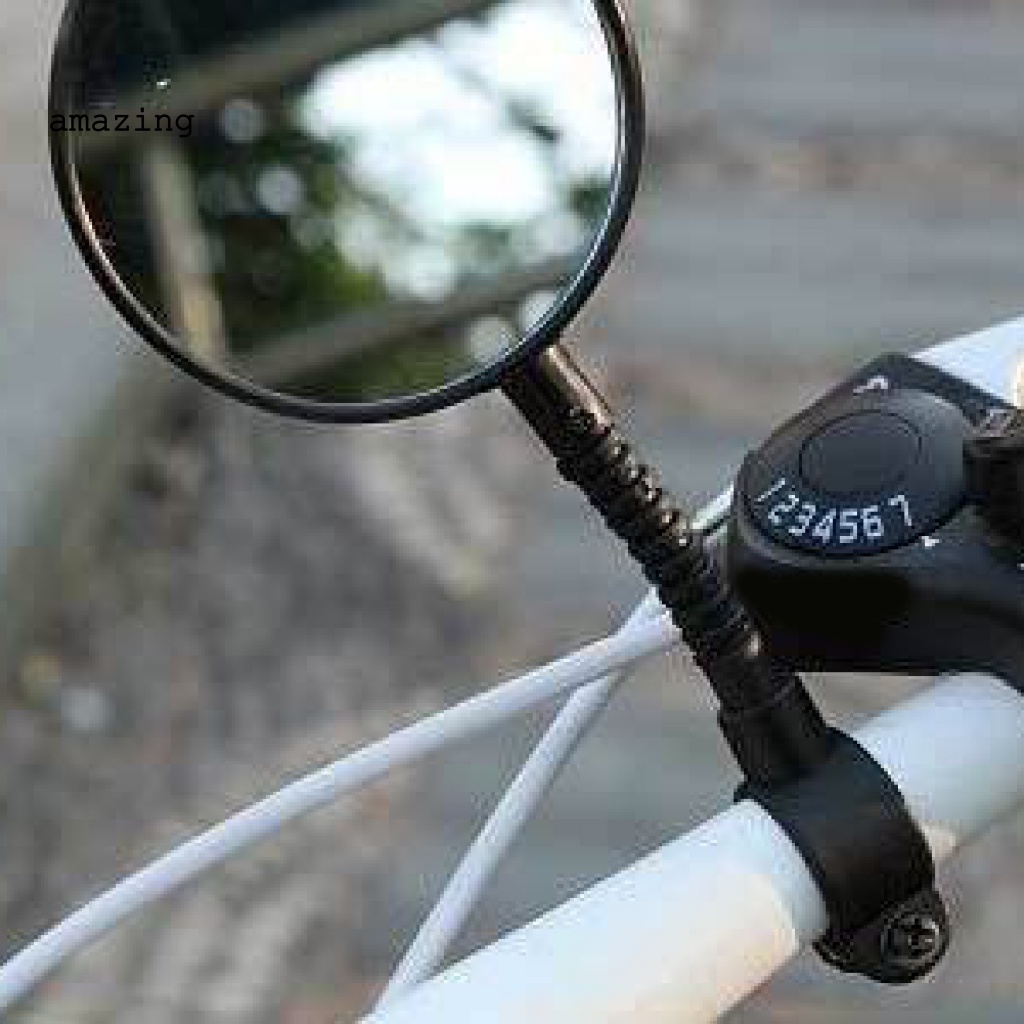 Gương Chiếu Hậu Kèm Tấm Phản Quang An Toàn Tùy Chỉnh Tiện Dụng Cho Xe Đạp