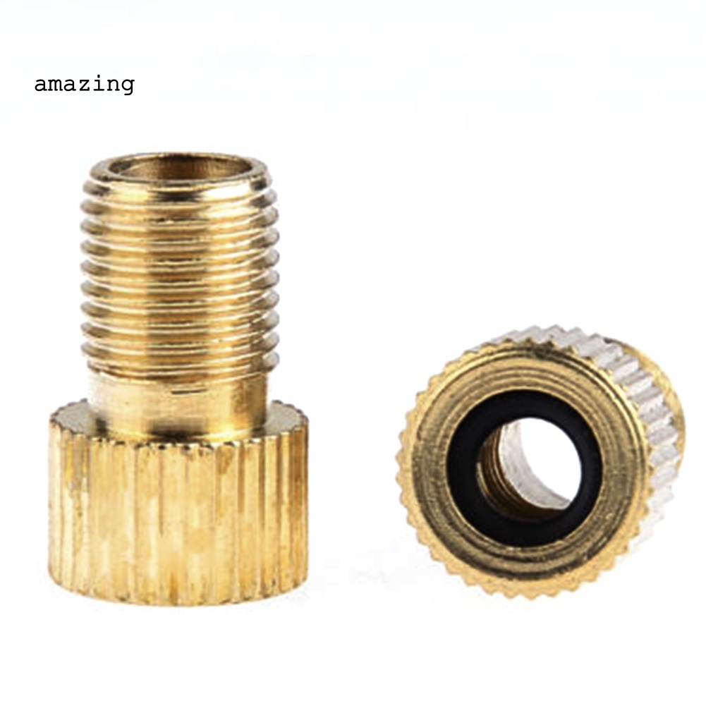 Bộ 10 Đầu Nối Chuyển Đổi Van Presta Sang Schraders Bằng Đồng Thau Cho Xe Đạp