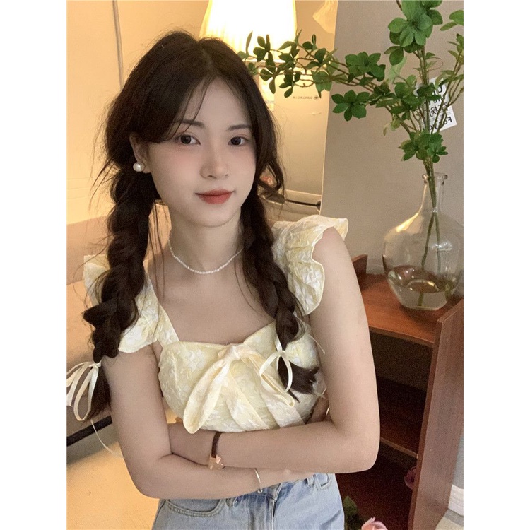 Cozok Áo Sát Nách Thắt Nơ Nhỏ Nhắn Thời Trang Ngọt Ngào