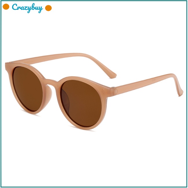 Cr Kính Mát Gọng Tròn Phong Cách Vintage Thời Trang Cho Nữ