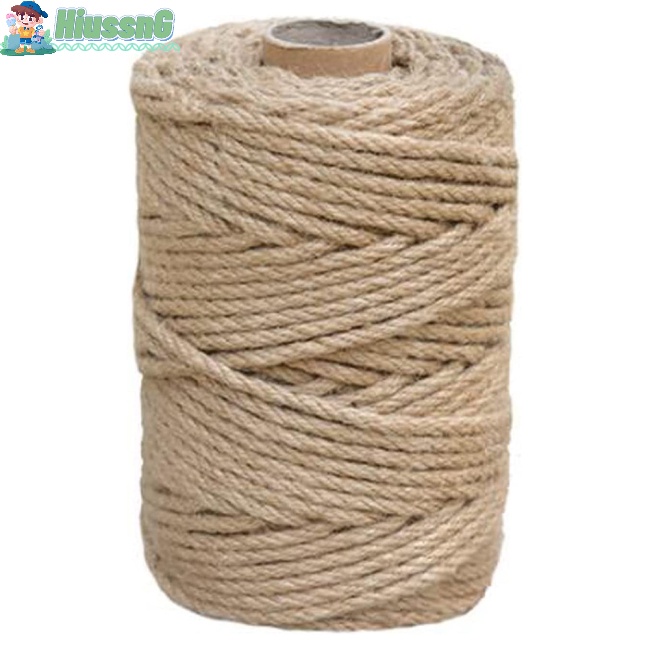 1 Cuộn Dây Đay Tự Nhiên 5mm 100m Dày Dặn Dùng Làm Đồ Thủ Công