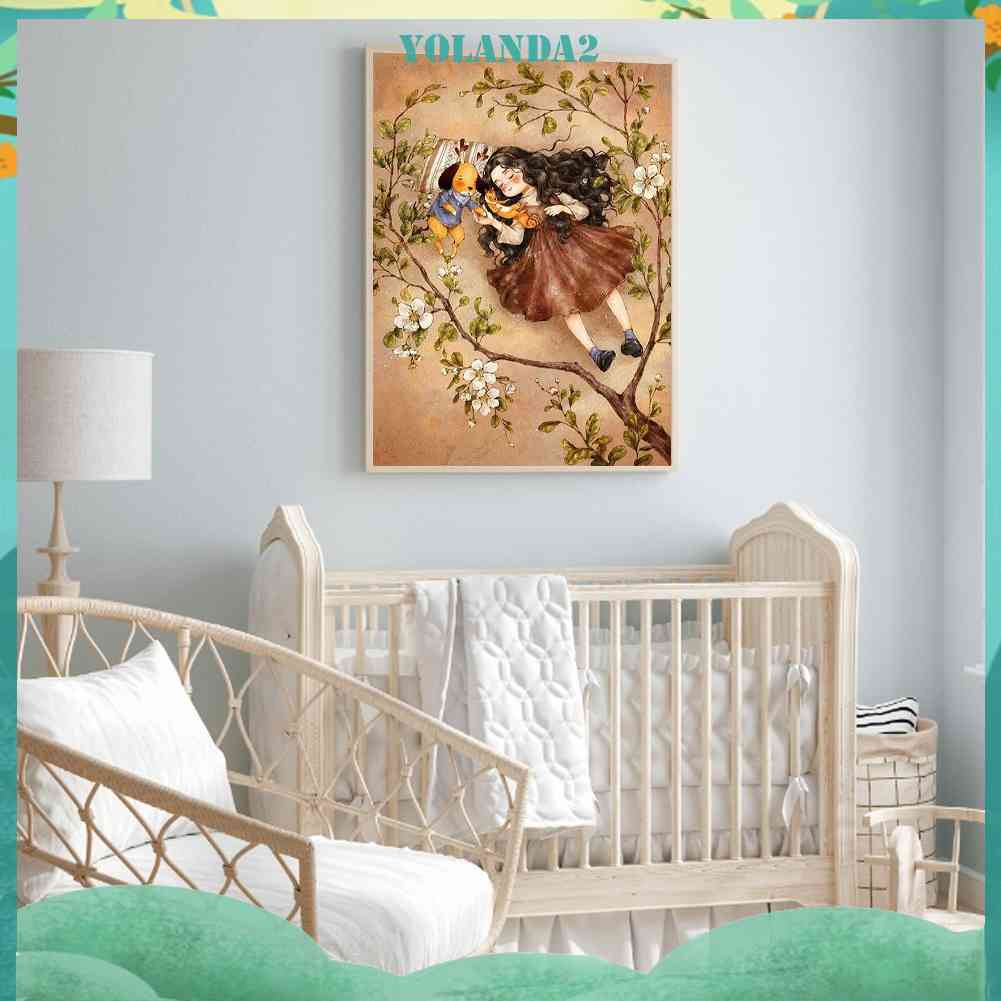 Bộ Tranh Đính Đá 5D Họa Tiết Hoạt Hình Độc Đáo DIY Dùng Trang Trí Nhà Cửa