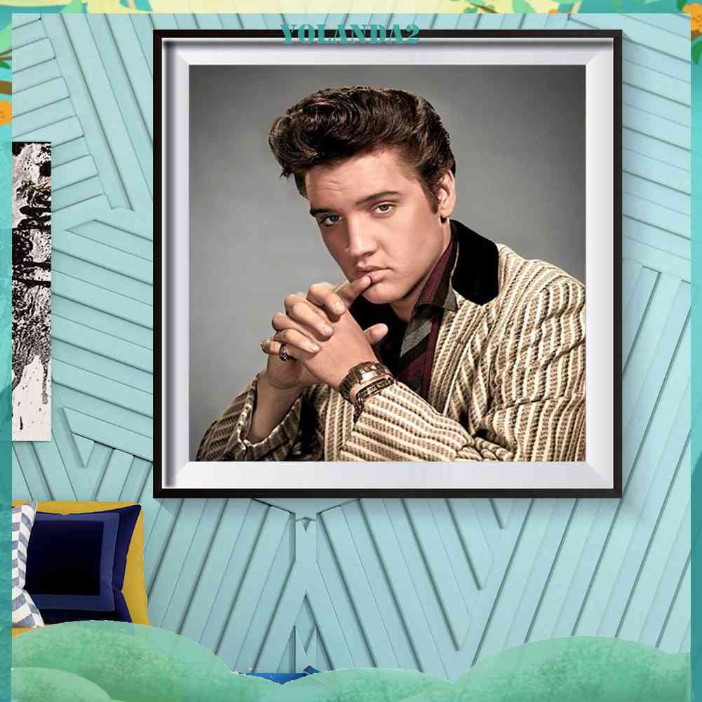 Tranh Đính Đá Kim Cương Toàn Bộ 5D DIY Hình Elvis Presley