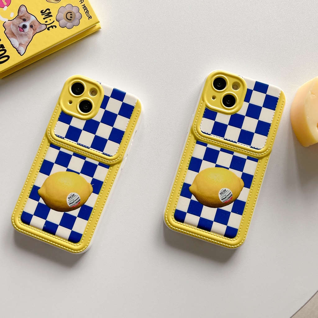 Ốp Điện Thoại Silicon TPU Mềm Họa Tiết Quả Chanh Sáng Tạo Cho iPhone11 12 13 14 Pro Max