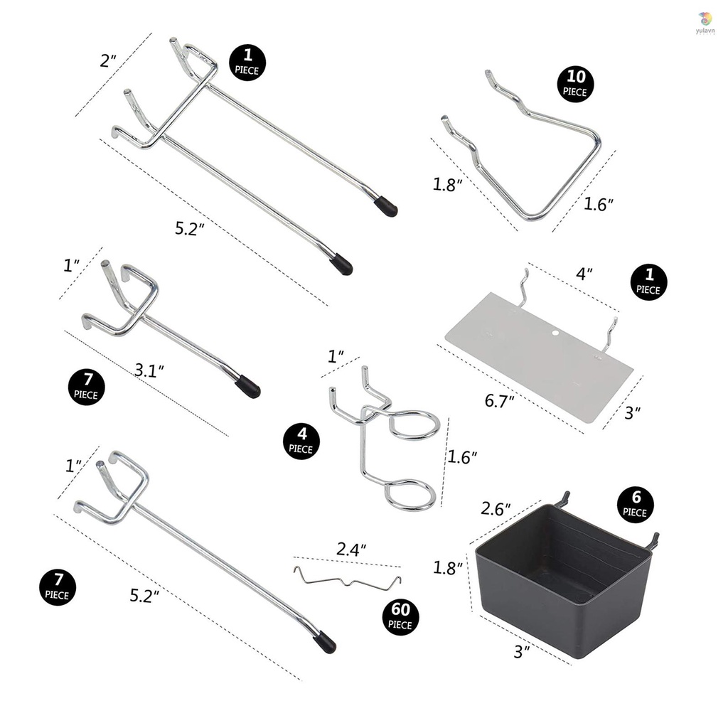 Set 140 Móc Treo Đồ Bằng Kim Loại Tiện Dụng