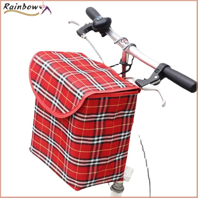 Giỏ Xe Đạp Chất Liệu Canvas Dày Dặn Chống Thấm Nước Kích Thước 28cmx26cmx16cm