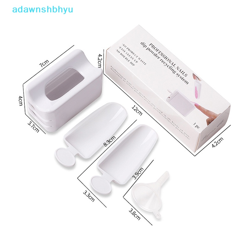 Hộp Đựng Phụ Kiện Trang Trí Móng Tay Hai Tầng Đính Kim Sa Lấp Lánh