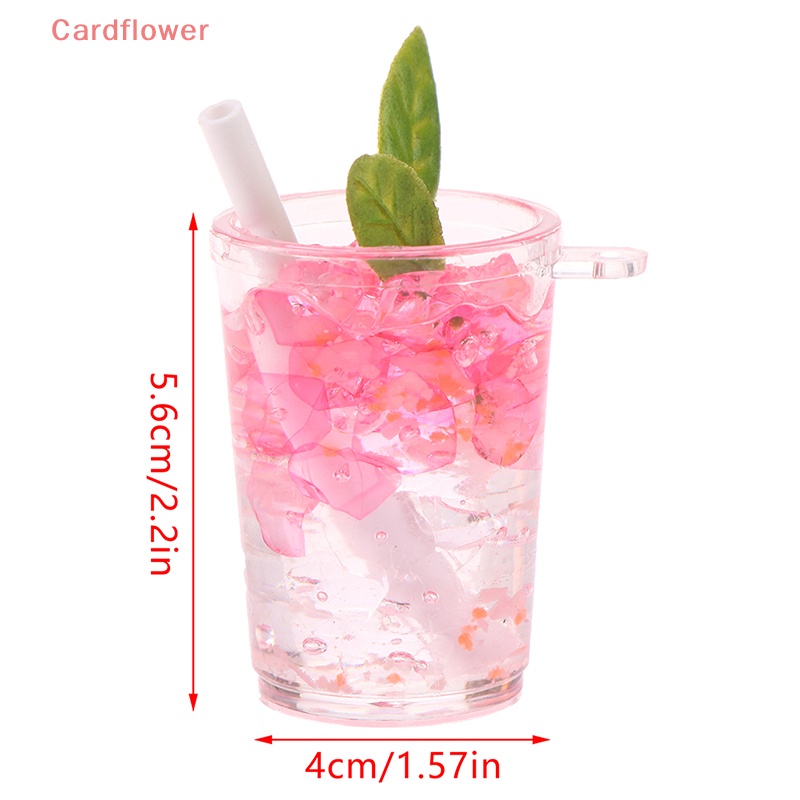 1 Đồ trang trí Ly Nước Đá Mini Dạ Quang Trang Trí Nhà Búp Bê Mới