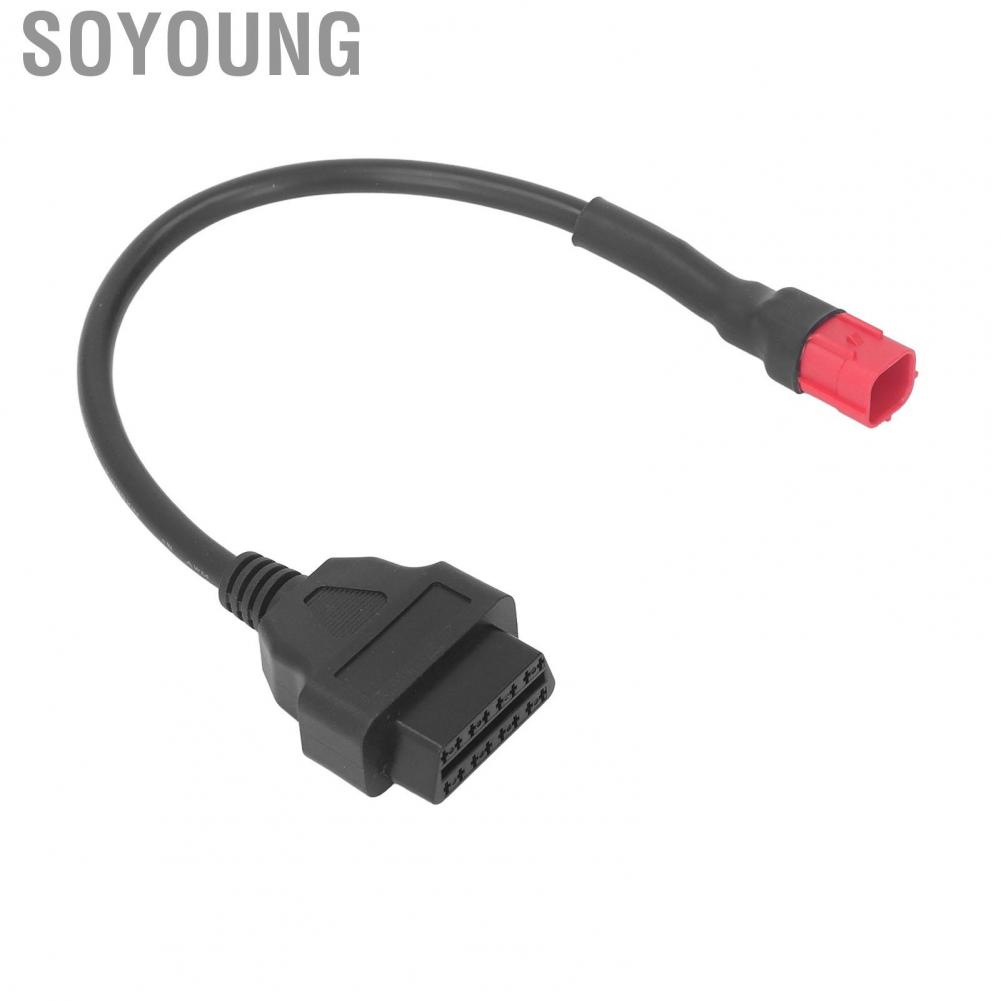 Soyoung OBD2 Diagnostic Cable  Long Lasting 6 Pin To 16 Pin Plug and Play Heat Resistant Diagnostics  Cable Rubber  for Vehicles