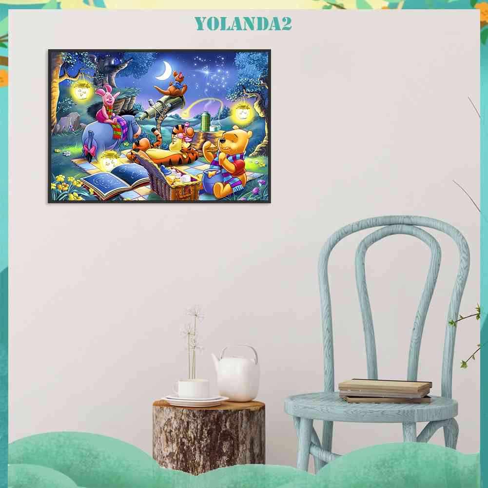 Bộ Tranh Đính Đá 5D Tự Làm Họa Tiết Hoạt Hình Vui Nhộn