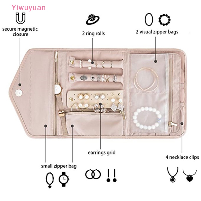 (MớI) Túi CuộN ĐựNg Dây ChuyềN / Bông Tai TiệN DụNg Đi Du LịCh