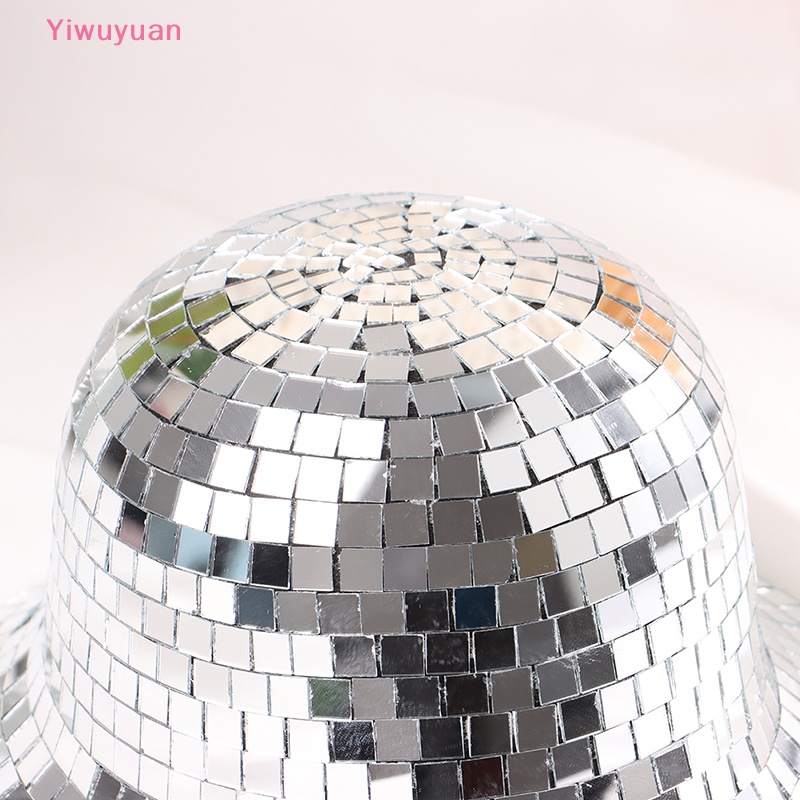< Yiwuyuan > 1 Mũ Cao Bồi Đính Hạt Có Gương Trang Sức Nữ Tính Mới