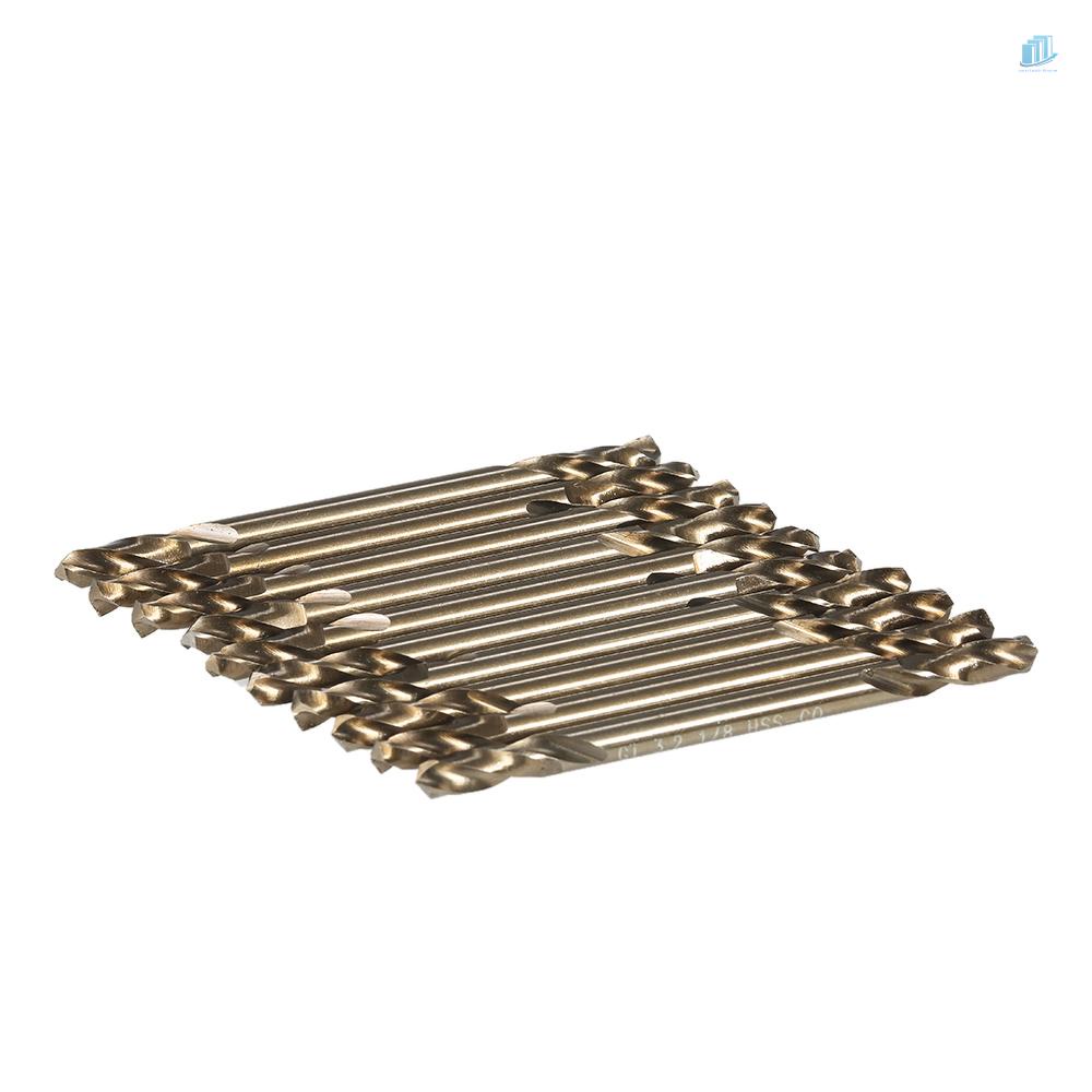 Bộ 10 Mũi Khoan Hai Đầu HSS-Co M35 Kích Thước 1 / 8 &quot;s2mwvn