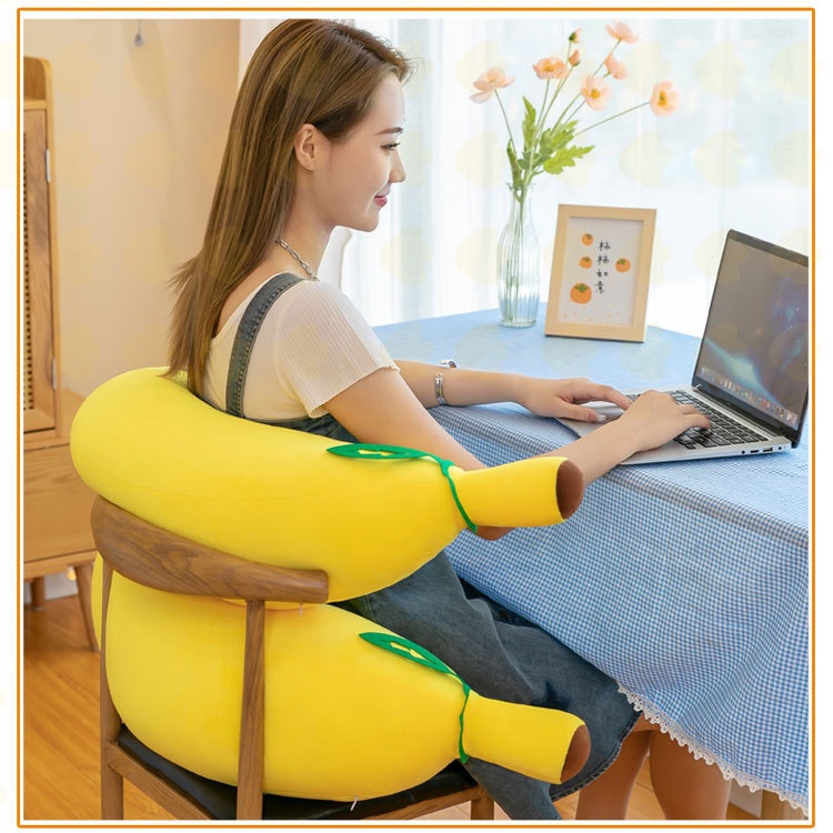 Gối Ôm Hình Quả Chuối Nhồi Bông Ngộ Nghĩnh Đáng Yêu Cho Bé