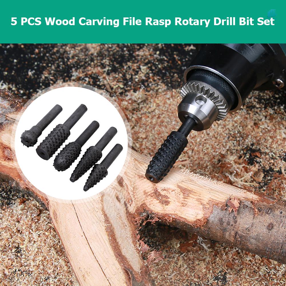 Bộ 5 Mũi Khoan Tròn 1 / 4-inch Chuyên Dụng Cho Chế Biến Gỗ