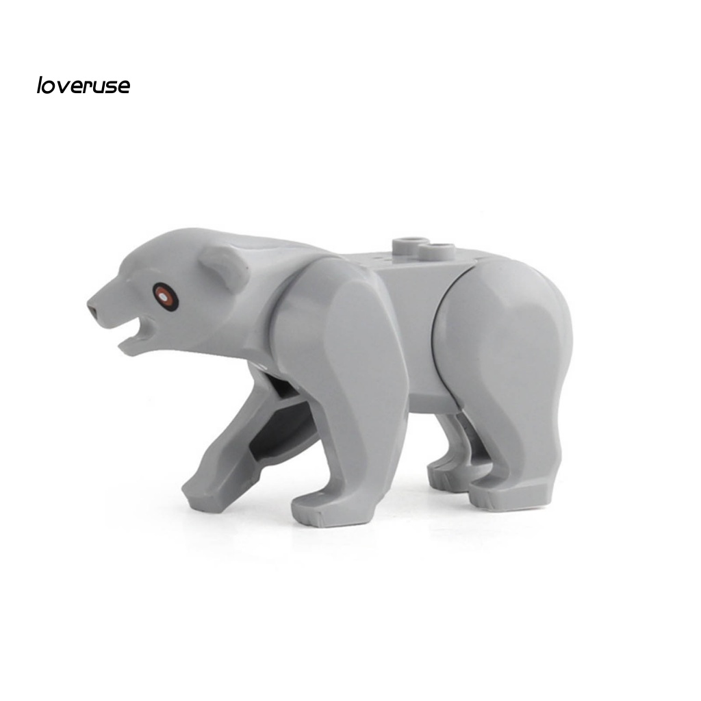 Mô Hình Đồ Chơi Lắp Ráp Mini Hình Động Vật Dễ Thương Dùng Làm Quà Tặng Giáng Sinh Cho Bé