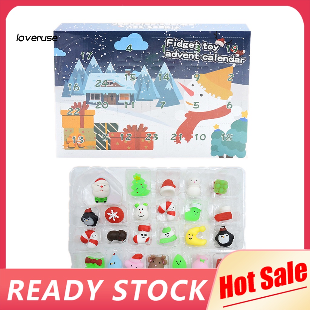 1 Bộ Đồ Chơi Bóp Nén Giảm Căng Thẳng Chủ Đề Giáng Sinh