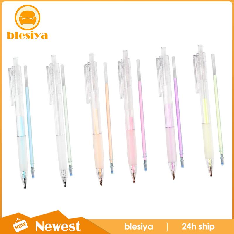 Set 6 Bút Nhấn Nhanh Khô Kèm Ruột Bút Thay Thế Tiện Dụng