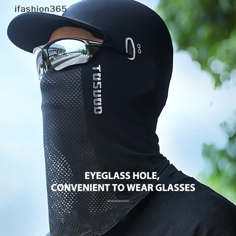 [ifashion365] Mũ Trùm Đầu Chống Nắng Bằng Lụa Lạnh Cho Xe Máy Mùa Hè VN