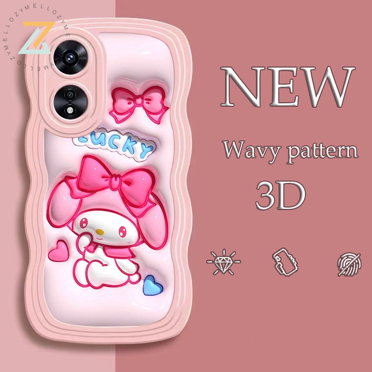 OPPO Reno8 T 5G Reno8 T 4G Reno8 Z 5G Reno7 Z 5G Reno 8 5G Reno 6 5G Reno 5 5G Narzo-50 Ốp điện thoại silicon My Melody thời trang dễ thương