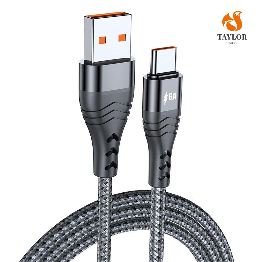 1 Cáp Sạc Nhanh Kiêm Truyền Dữ Liệu TAYLOR1 Dài 90 Độ Kiểu Dây Bện Chất Lượng Cao