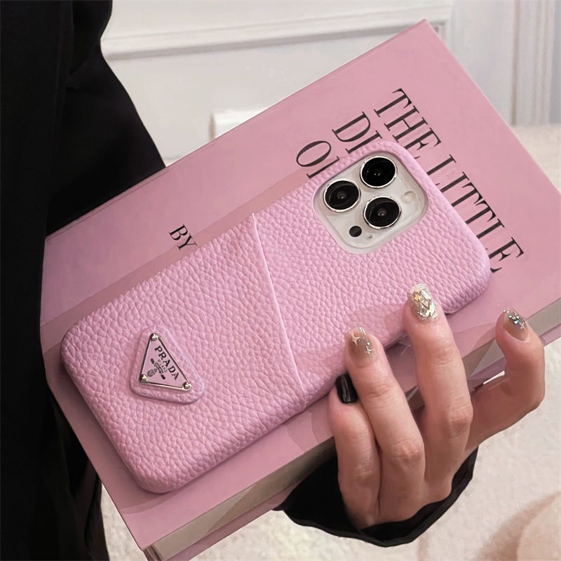 Ốp Điện Thoại Da In Logo Prada Thời Trang Cho iPhone 14 Pro Max 14 Plus 13 12 Pro 13pro 14pro 14promax 13promax 12promax