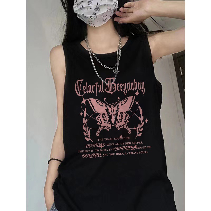 NRVP Áo Thun Cotton Ngắn Tay In Họa Tiết Thời Trang Hàn Quốc Mới 2023