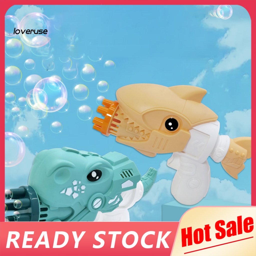 Quạt Phun Bong Bóng Điện Tử Mini Hình Khủng Long Có Đèn LED Phát Sáng Cho Hoạt Động Ngoài Trời