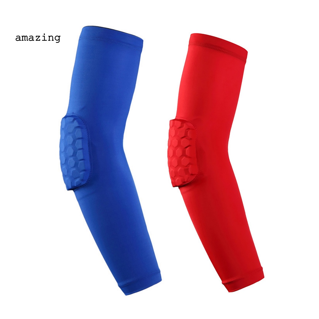 1 Găng Cánh Tay Thoáng Khí Họa Tiết Tổ Ong Độ Co Giãn Cao Hỗ Trợ Luyện Tập Thể Thao