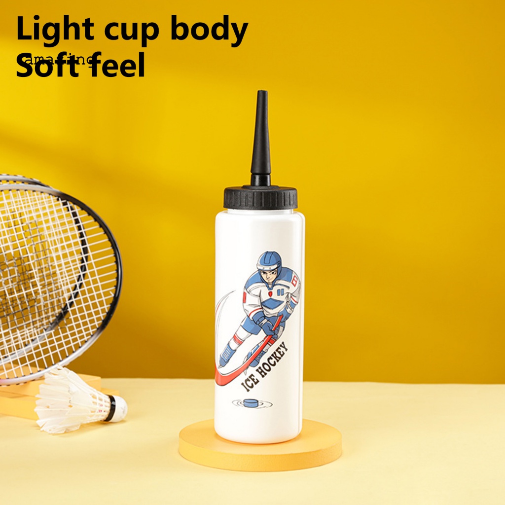 Bình Nước Một Tay Cầm Kèm Ống Hút Tiện Dụng Khi Đi Xe Đạp