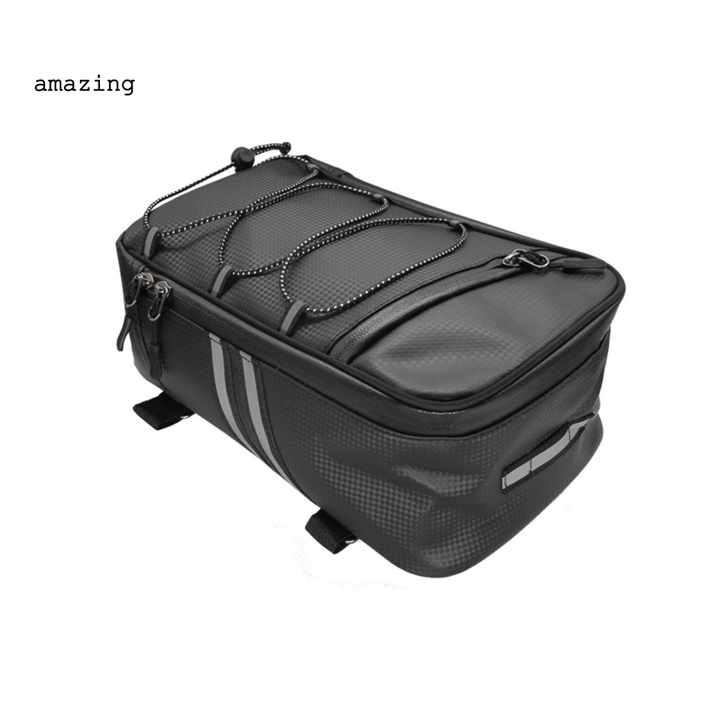 1 Bộ Túi Giả Da Đựng Đồ Gắn Yên Sau Xe Đạp Dung Tích Lớn Chống Biến Dạng