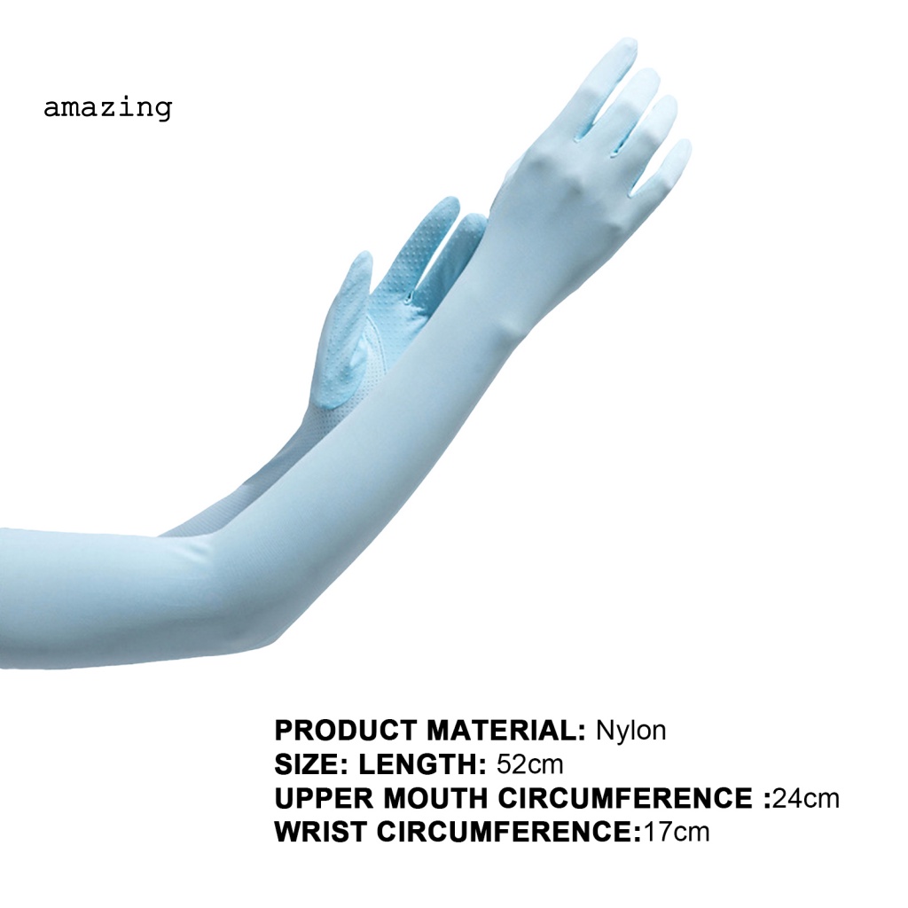 1 Cặp Găng Cánh Tay Bằng Nylon Co Giãn Rộng Bảo Vệ Toàn Diện Khi Đạp Xe