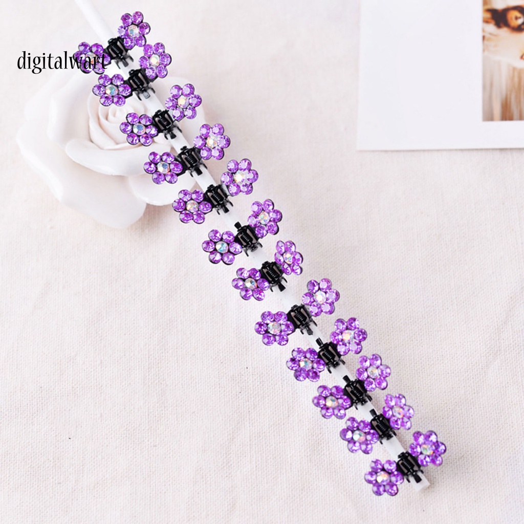 Kỹ Thuật Số| Set 12 Kẹp Tóc Đính Đá Thời Trang Cho Nữ