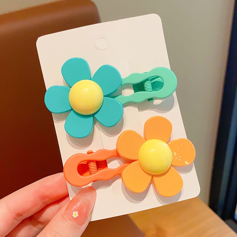 Kẹp Tóc Mái Hoa Dễ Thương Không Đau Cho Bé Gái