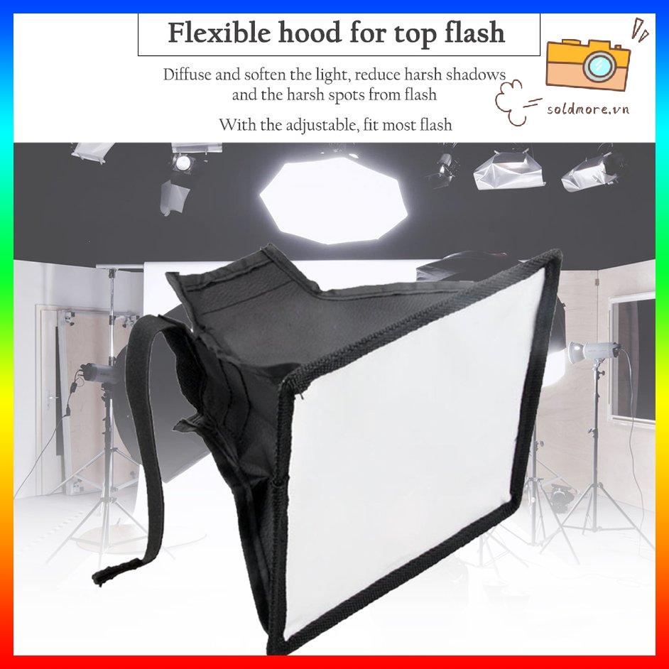 Hộp mềm khuếch tán 20 x 30cm Hộp mềm khuếch tán ánh sáng đèn flash có thể gập lại đa năng