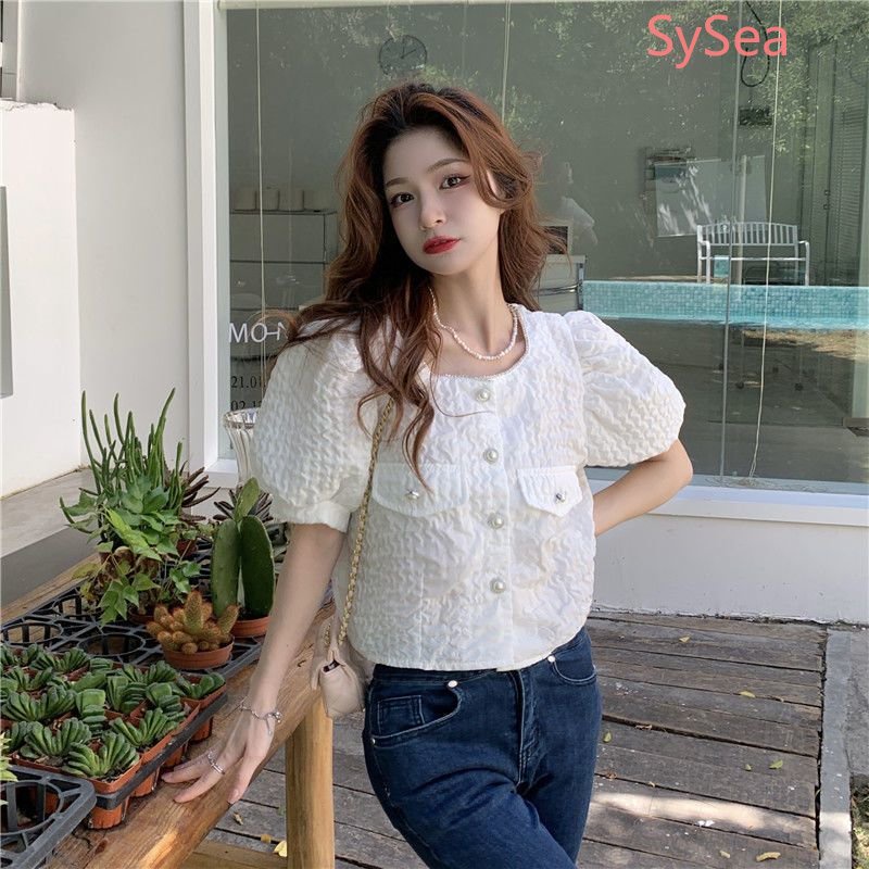 Áo Kiểu Tay Phồng Thời Trang Mùa Hè Hàn Quốc Cho Nữ