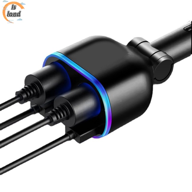 Tẩu Sạc Nhanh Qc3.0 Hai Cổng Usb Màn Hình Kỹ Thuật Số Đa Năng Cho Xe Hơi