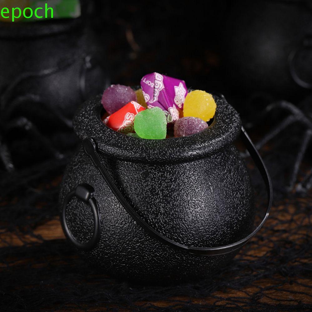 Epoch Xô Đựng Kẹo Bằng Nhựa Họa Tiết Phù Thủy Sáng Tạo Trang Trí Ngày Halloween